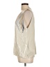Zara Collection Metallic Silver Sleeveless Blouse Size L - photo 5