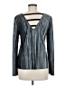 Lilla P Metallic Silver Pullover Sweater Size M - photo 2