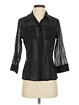 Studio By Liz Claiborne 3/4 Sleeve Button Down Shirt