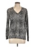 MICHAEL Michael Kors Animal Print Silver Cardigan Size L - photo 1