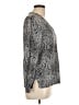 MICHAEL Michael Kors Animal Print Silver Cardigan Size L - photo 4