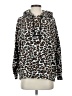 Lou & Grey Animal Print Brown Pullover Hoodie Size S - photo 1