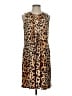Calvin Klein Animal Print Brown Tan Casual Dress Size S (estimated) - photo 1