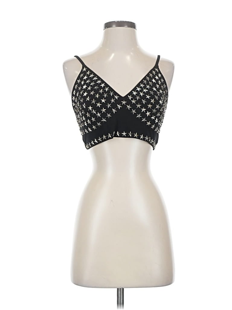 Pre-owned Norma Kamali Sleeveless Top Black Halter Neckline Tops