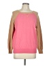 Joe Fresh Color Block Pink Pullover Sweater Size L - photo 1