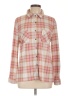 Marissa Olivia Plaid Pink Long Sleeve Blouse Size L - photo 1