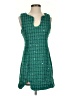Day + Moon 100% Polyester Tweed Green Casual Dress Size 2 - photo 1