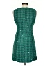 Day + Moon 100% Polyester Tweed Green Casual Dress Size 2 - photo 2