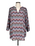 C established 1946 Chevron-herringbone Blue Red 3/4 Sleeve Blouse Size L (estimated) - photo 1