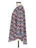 C established 1946 Chevron-herringbone Blue Red 3/4 Sleeve Blouse Size L (estimated) - photo 5