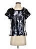 Leifsdottir Metallic Silver Short Sleeve Top Size S (petite) - photo 1