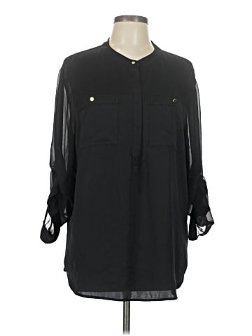 DKNYC 3/4 Sleeve Blouse (view 1)
