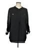 DKNYC 100% Polyester Black 3/4 Sleeve Blouse Size L - photo 1