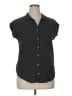 Jachs Girlfriend 100% Rayon Polka Dots Black Short Sleeve Blouse Size M (estimated) - photo 1