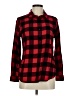 Christopher & Banks Plaid Red Long Sleeve Button-Down Shirt Size M - photo 1