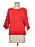 Lux Chevron-herringbone Red Pullover Sweater Size M - photo 1