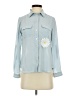 Ann Taylor LOFT 100% Polyester Blue Long Sleeve Blouse Size XS - photo 1