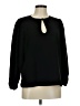 J.Crew 100% Polyester Black Long Sleeve Blouse Size M - photo 1