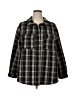 Hayden 100% Polyester Plaid Black Coat Size 1X - photo 1