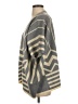La Fee Verte Chevron-herringbone Gray Poncho Size S - photo 5