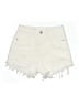 Shein 100% Cotton Ivory Denim Shorts Size 4 - photo 1