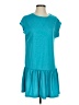 Assorted Brands Solid Teal Casual Dress Size XS - photo 1