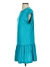 Assorted Brands Solid Teal Casual Dress Size XS - photo 5