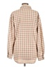 Maurices 100% Polyester Checkered-gingham Tan Brown Jacket Size M - photo 2