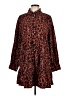 Mud Pie 100% Cotton Animal Print Orange Casual Dress Size L - photo 1