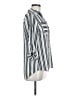 BCX 100% Polyester Stripes Silver 3/4 Sleeve Blouse Size M - photo 4