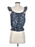 Shein 100% Polyester Blue Sleeveless Blouse Size 4 - photo 2