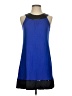 Express 100% Rayon Color Block Blue Cocktail Dress Size S - photo 1