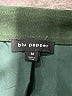 Blu Pepper 100% Polyester Solid Green Faux Leather Skirt Size M - photo 4