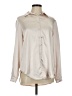 Princess Polly 100% Polyester Metallic Ivory Long Sleeve Blouse Size 6 - photo 1