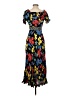RIXO for Target 100% Rayon Floral Blue Casual Dress Size 2 - photo 2