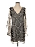 Lavender Brown Silver 3/4 Sleeve Top Size S - photo 1