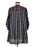Umgee Floral Paisley Blue 3/4 Sleeve Blouse Size M - photo 2