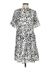 Unbranded 100% Polyester Animal Print Silver Casual Dress Size S - photo 1