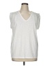 Ann Taylor LOFT Silver Sleeveless Top Size XL - photo 1