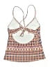 Jessica Simpson Print Orange Swimsuit Top Size L - photo 2