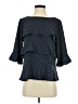 Ann Taylor 100% Polyester Blue 3/4 Sleeve Blouse Size S - photo 1