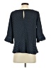 Ann Taylor 100% Polyester Blue 3/4 Sleeve Blouse Size S - photo 2