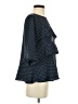 Ann Taylor 100% Polyester Blue 3/4 Sleeve Blouse Size S - photo 4