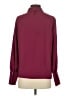 Halogen 100% Polyester Burgundy Long Sleeve Blouse Size XS - photo 2