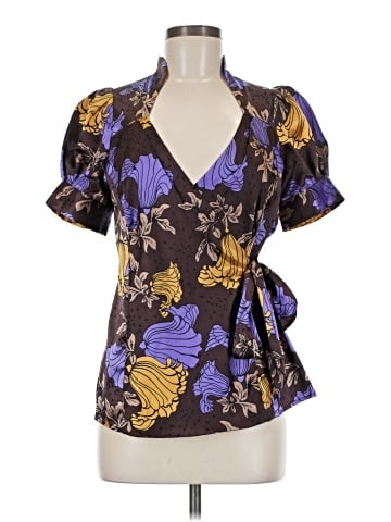 BCBGMAXAZRIA Short Sleeve Blouse (view 1)
