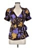 BCBGMAXAZRIA Brown Short Sleeve Blouse Size M - photo 1