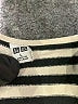 Uniqlo Stripes Black Ivory Casual Dress Size L - photo 6