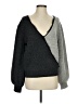 Dance & Marvel Color Block Gray Pullover Sweater Size S - photo 1
