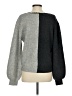 Dance & Marvel Color Block Gray Pullover Sweater Size S - photo 2