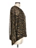 Joan Vass 100% Polyester Animal Print Brown Pullover Sweater Size L - photo 4